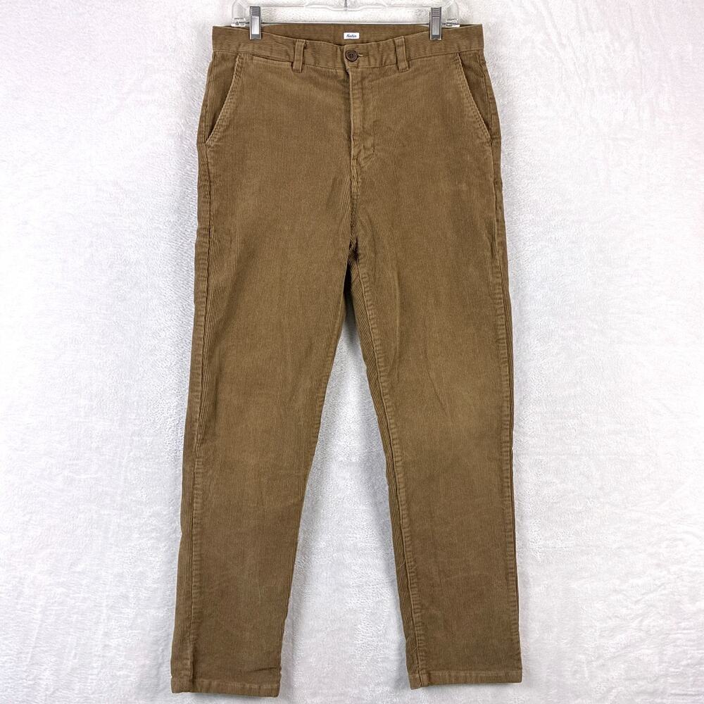 Katin Pants Mens 32 Brown Corduroy Straight Leg Preppy Classic Skate Huckberry
